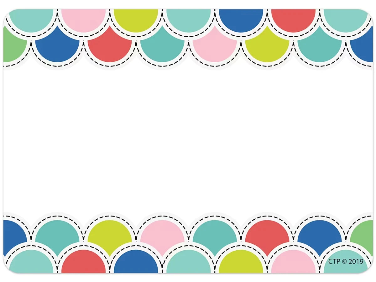 Poppin’ Scallops Name Tags - US 3082