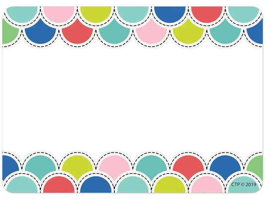 Poppin’ Scallops Name Tags - US 3082