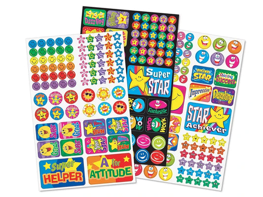 Super Star & Smile Stickers - Variety Pack - US 5736