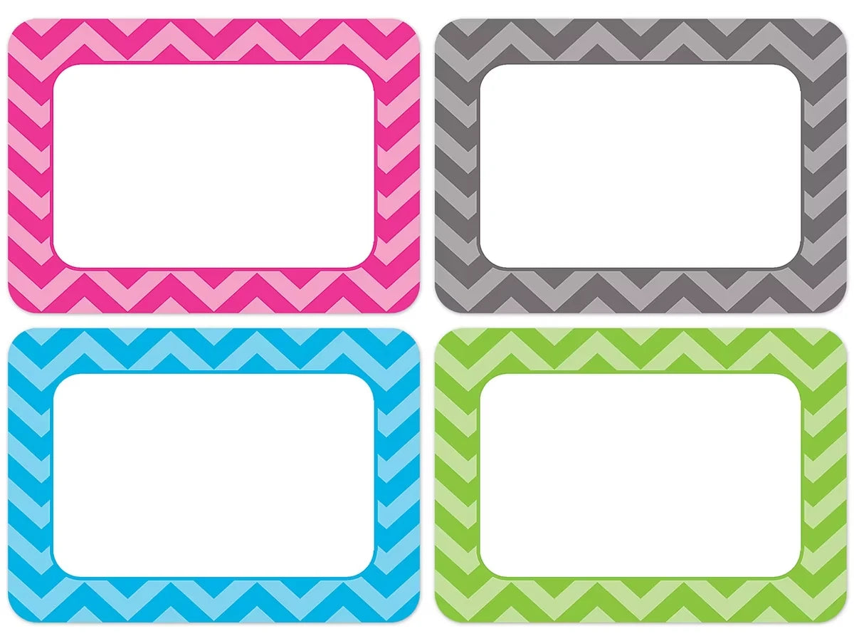 Chevron Name Tags - Variety Pack - US 4917