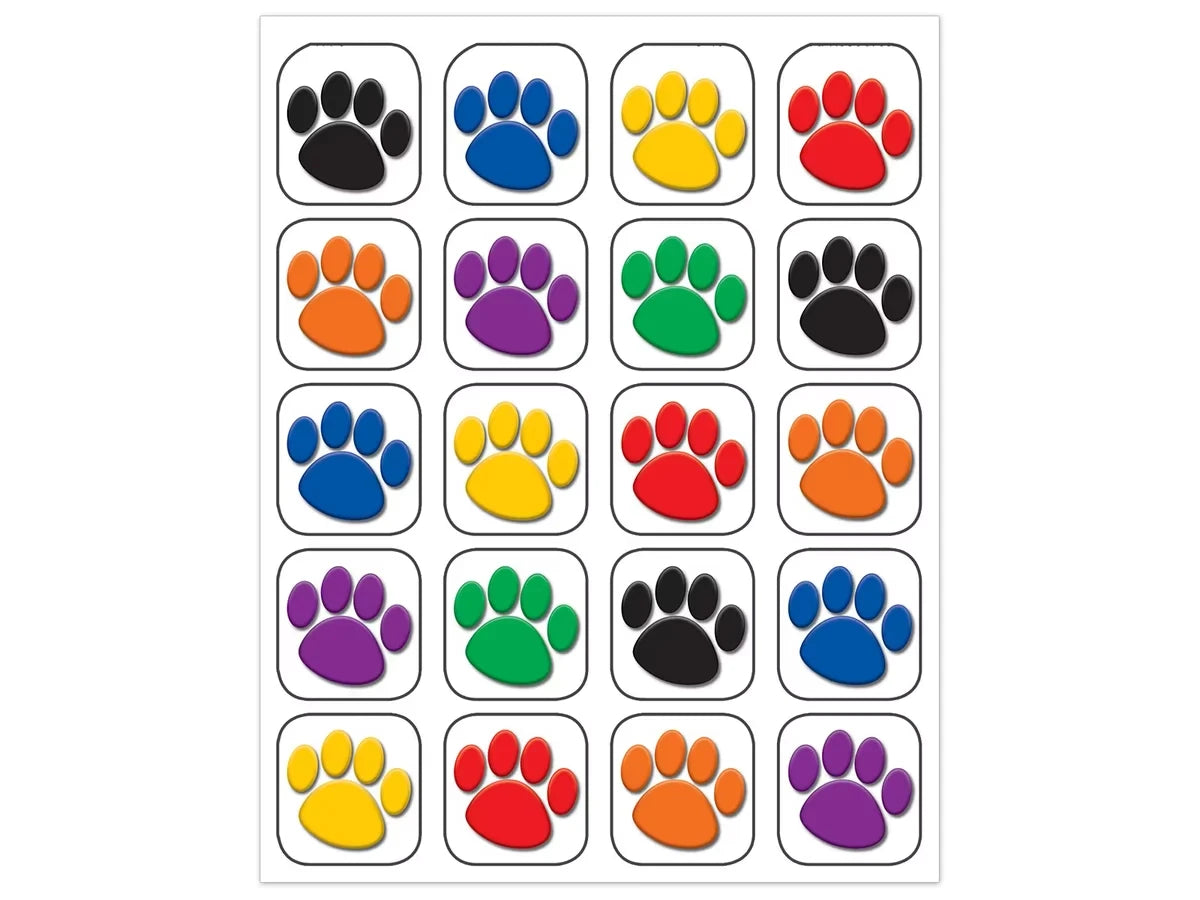 Paw Print Stickers - US 3575