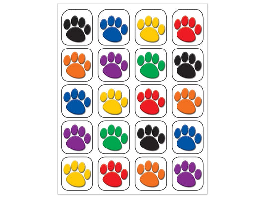 Paw Print Stickers - US 3575