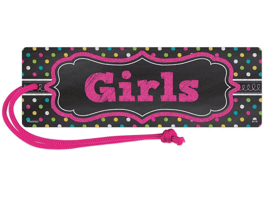 Chalkboard Brights Magnetic Girl’s Hall Pass - US 5894
