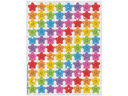 Colorful Star Smiles Mini Stickers - US 7281