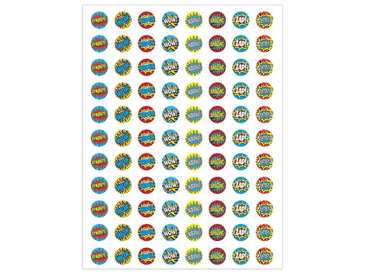 Superhero Motivational Mini Stickers - US 8433