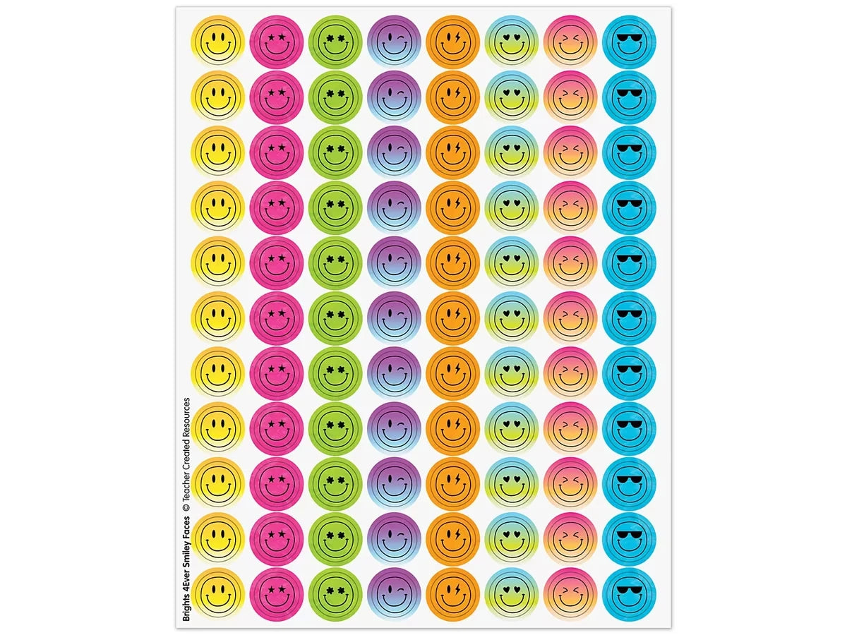 Brights 4Ever Smiley Stickers - US 9518