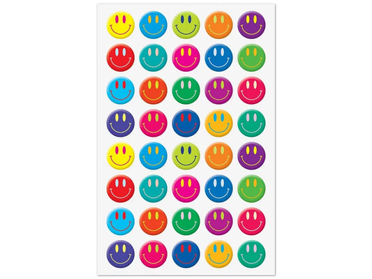 Bright Smiley Face Stickers - US 1214