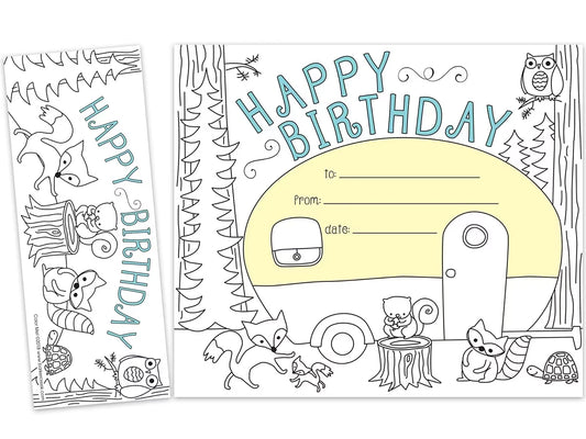 Color Me! Double-Sided Bookmark Birthday Certificates - US 1775