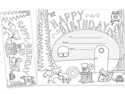 Color Me! Double-Sided Bookmark Birthday Certificates - US 1775