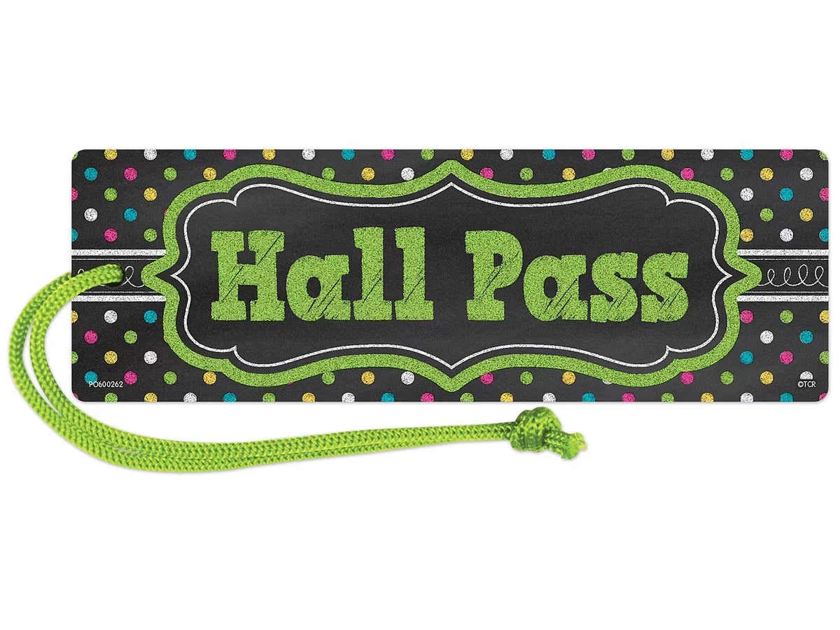 Chalkboard Brights Magnetic Student Hall Pass - US 9885