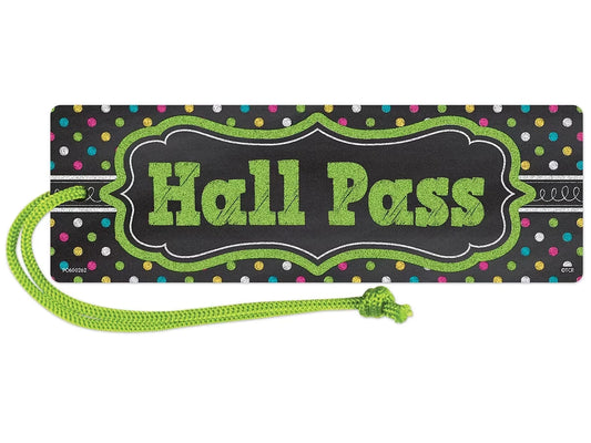 Chalkboard Brights Magnetic Student Hall Pass - US 9885