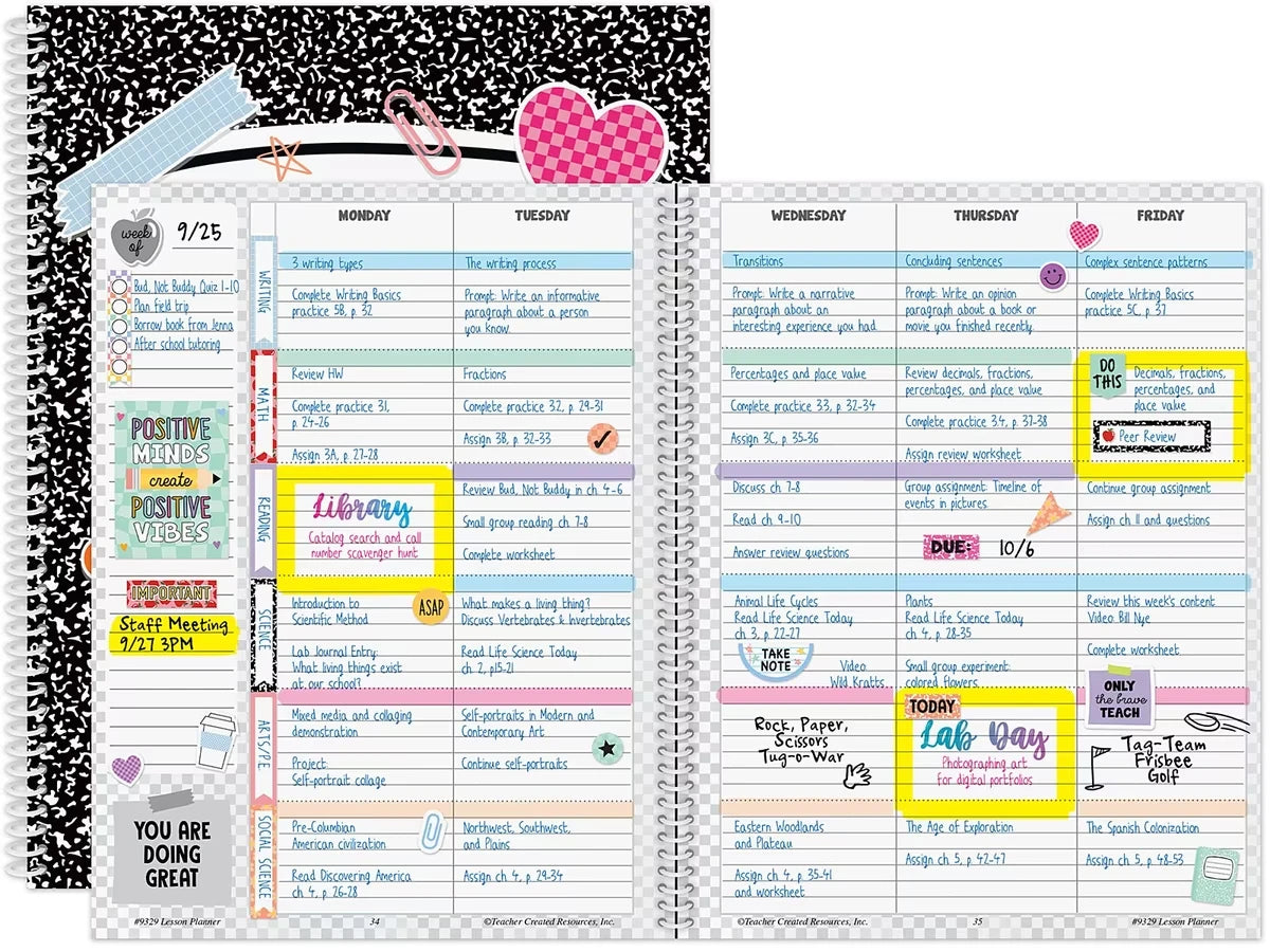 Cool for School Lesson Plan Book - US 6820