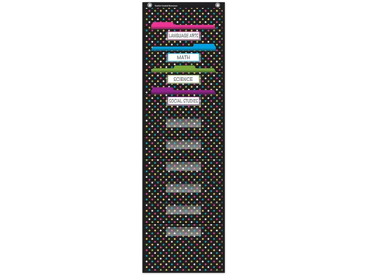 Chalkboard Brights File Folder Pocket Chart - US 1203