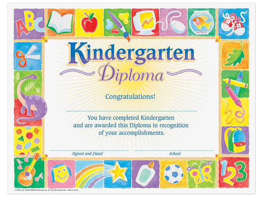 Kindergarten Diploma Certificates - US 4986