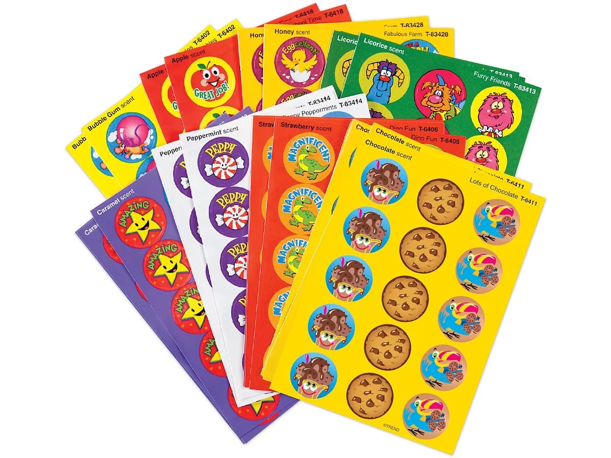 Fun Favorites Scented Motivational Stickers - Variety Pack - US 7930