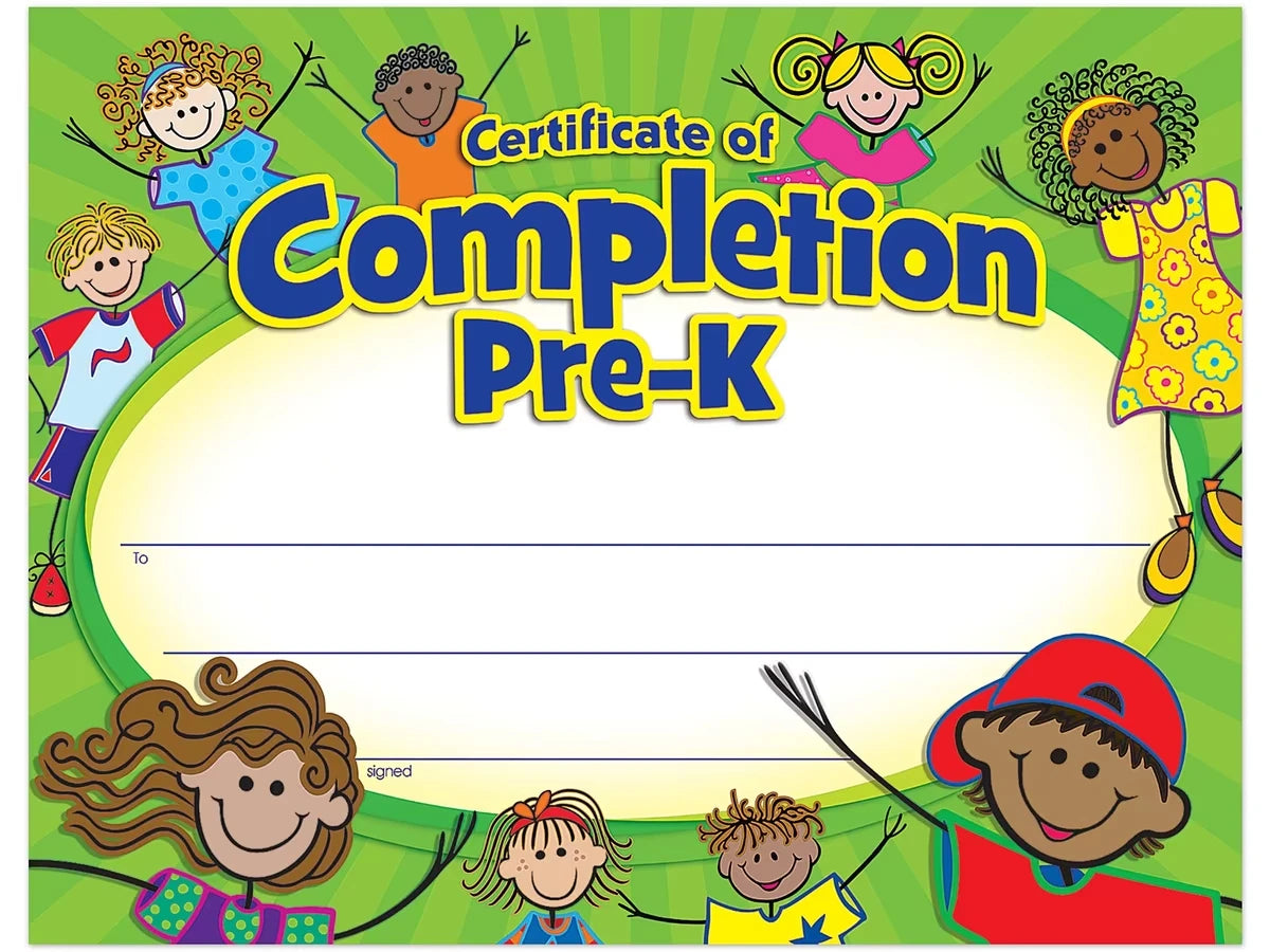 Pre-K Graduation Certificates - US 7886