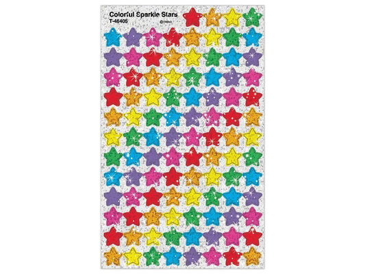 Colorful Sparkle Star Stickers - US 3687