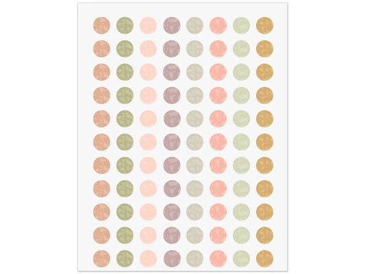 Terrazzo Tones Circle Mini Stickers - US 8495