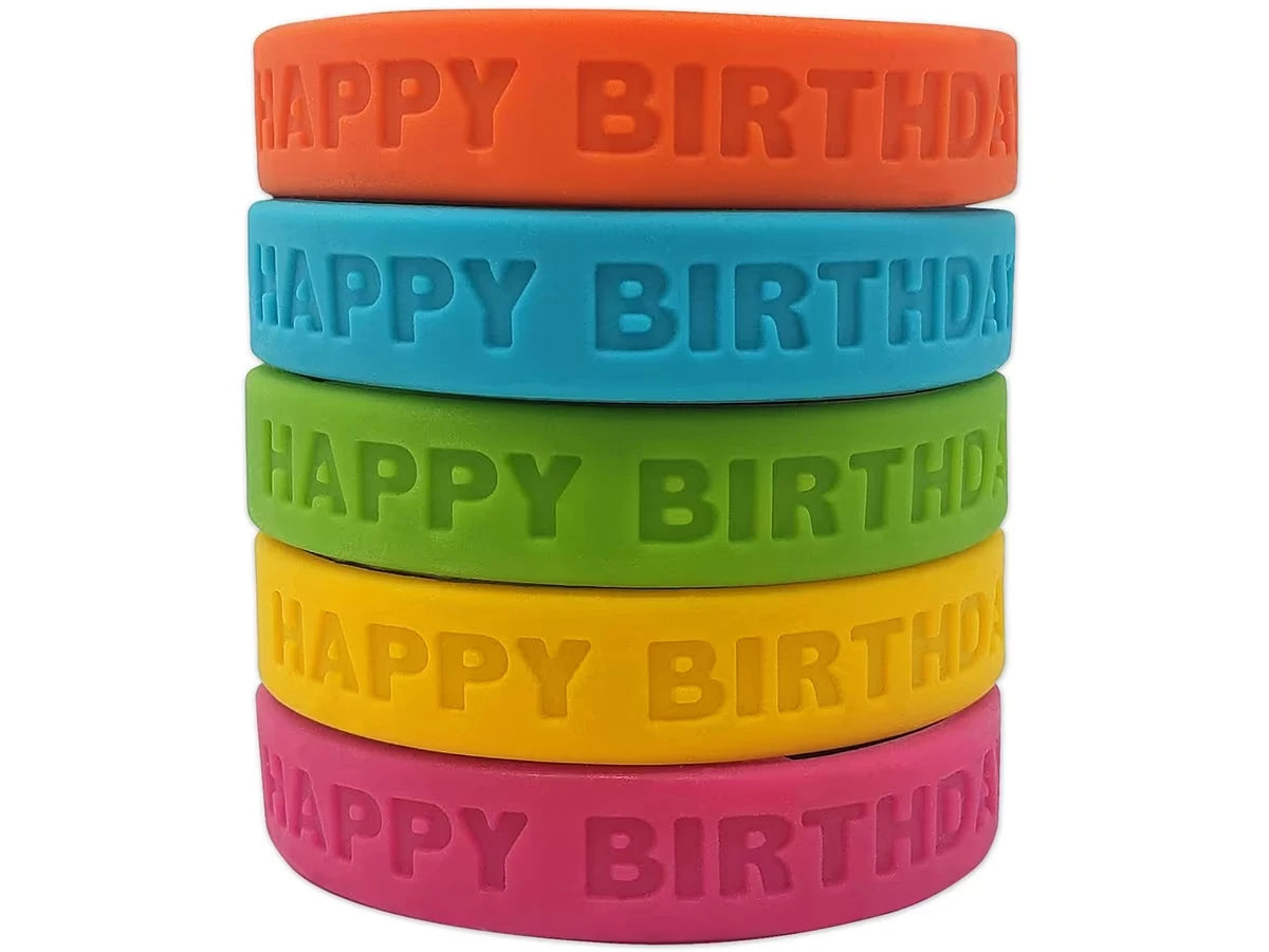 Neon Birthday Wristbands - US 5955