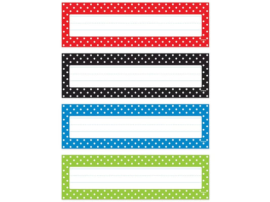 Polka Dot Nameplates - Variety Pack - US 9927