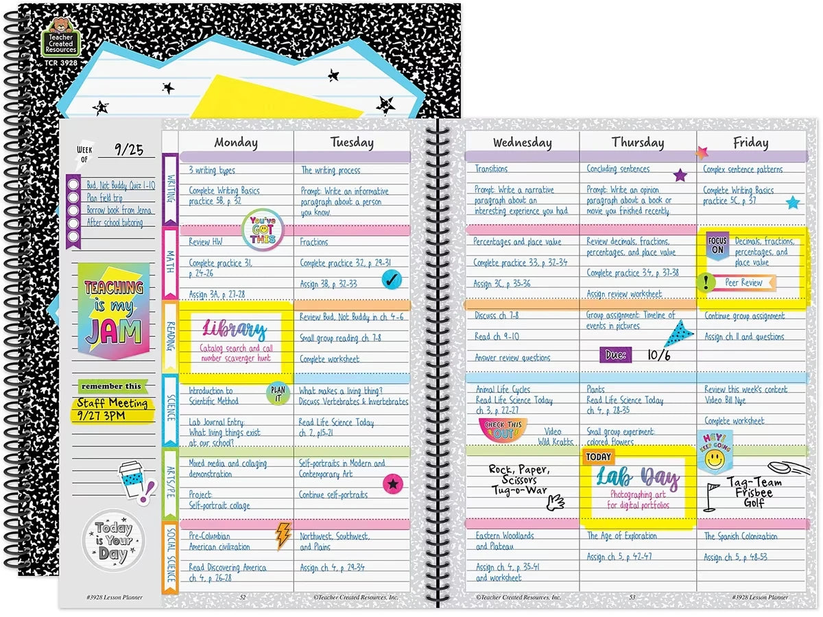 Brights 4Ever Teaching Is My Jam Lesson Plan Book - US 8099