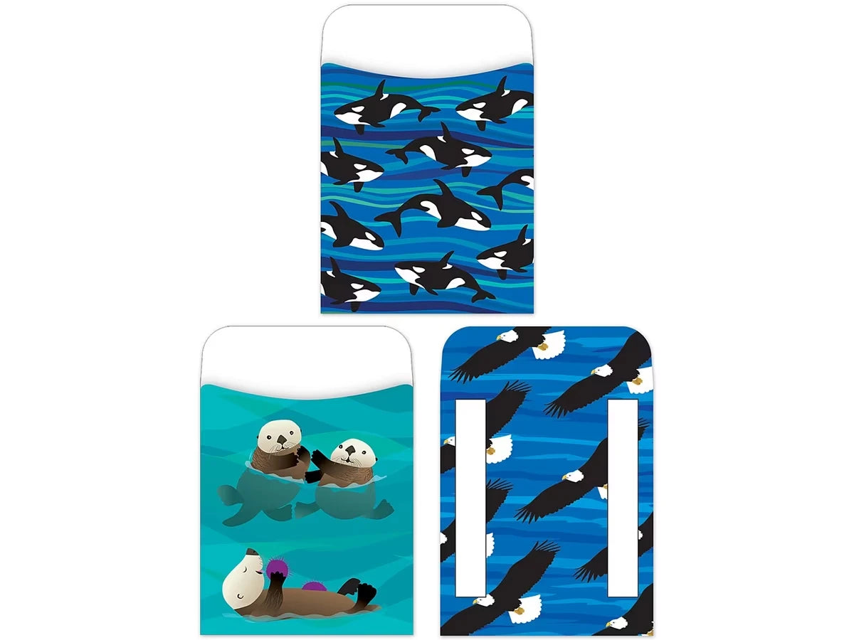 Sea & Sky Library Pockets - Variety Pack - US 4773