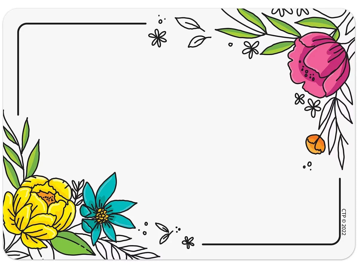 Bright Blooms Name Tags - US 7346