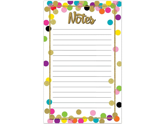 Confetti Notepad - US 2550
