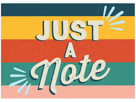 Adventurer Just a Note Postcards - US 7038