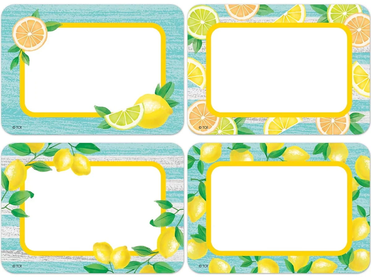 Lemon Zest Name Tags - Variety Pack - US 7201