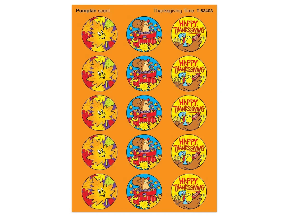 Thanksgiving Pumpkin-Scented Stickers - US 4302