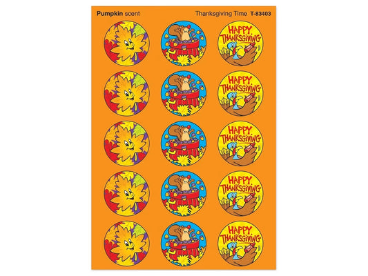 Thanksgiving Pumpkin-Scented Stickers - US 4302