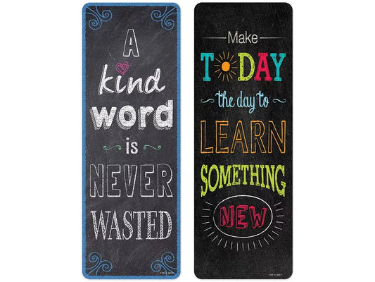Chalk It Up! Motivational Bookmarks - US 6313