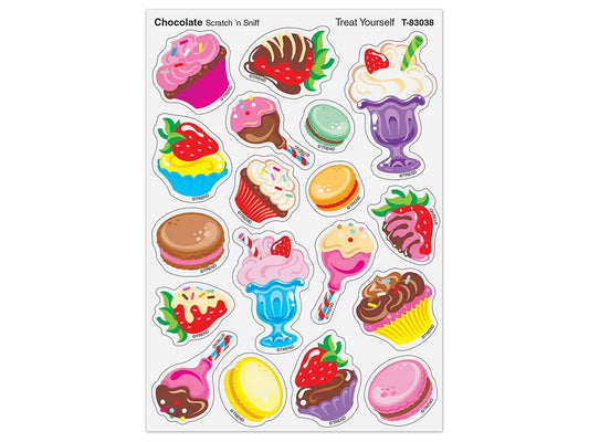 Treat Yourself Chocolate-Scented Stickers - US 1772