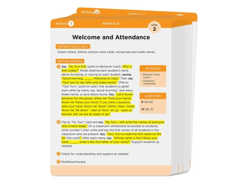 SANDI Instructional Kit: English Language Arts - Level 2 - US 2535