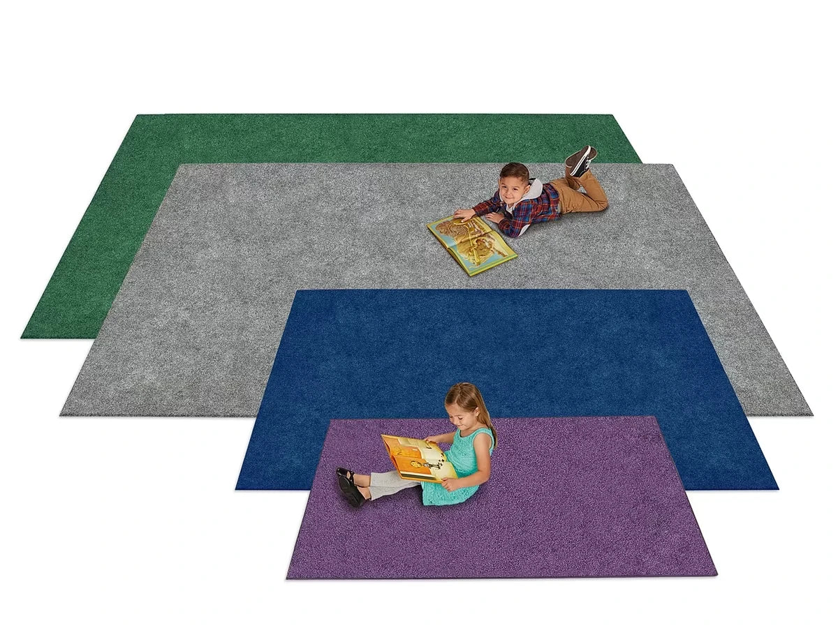 Comfy Rectangular Classroom Carpets - US 9721