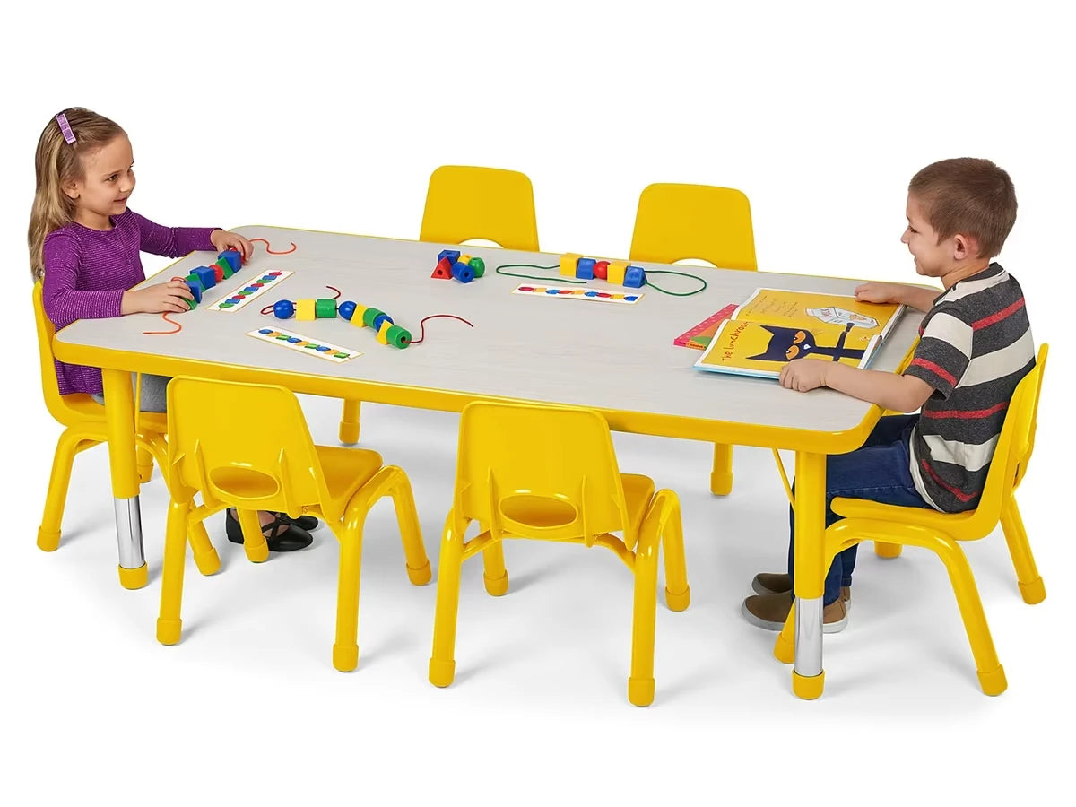 Kids Colors™ Adjustable Rectangular Tables - US 9201
