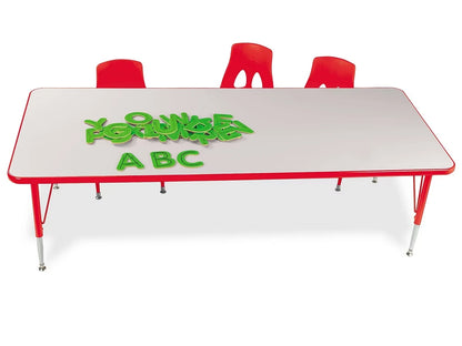 Rainbow Adjustable Rectangular Tables - US 8552