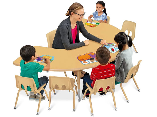 Natural Adjustable Teaching Tables - US 1151