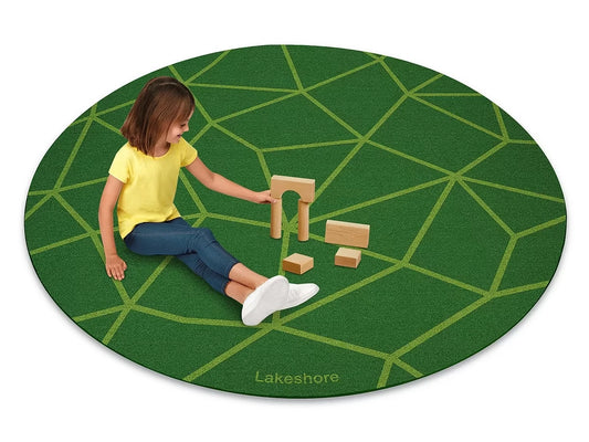 Just Like Home® Natural Mosaic Round Carpet - US 9747