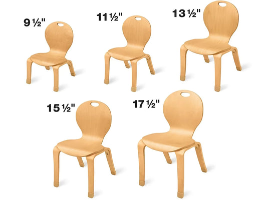 Classic Birch Classroom Stacking Chairs - US 5751