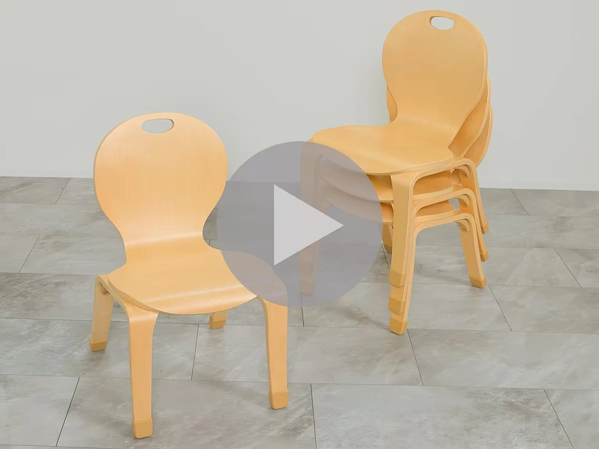 Classic Birch Classroom Stacking Chairs - US 5751
