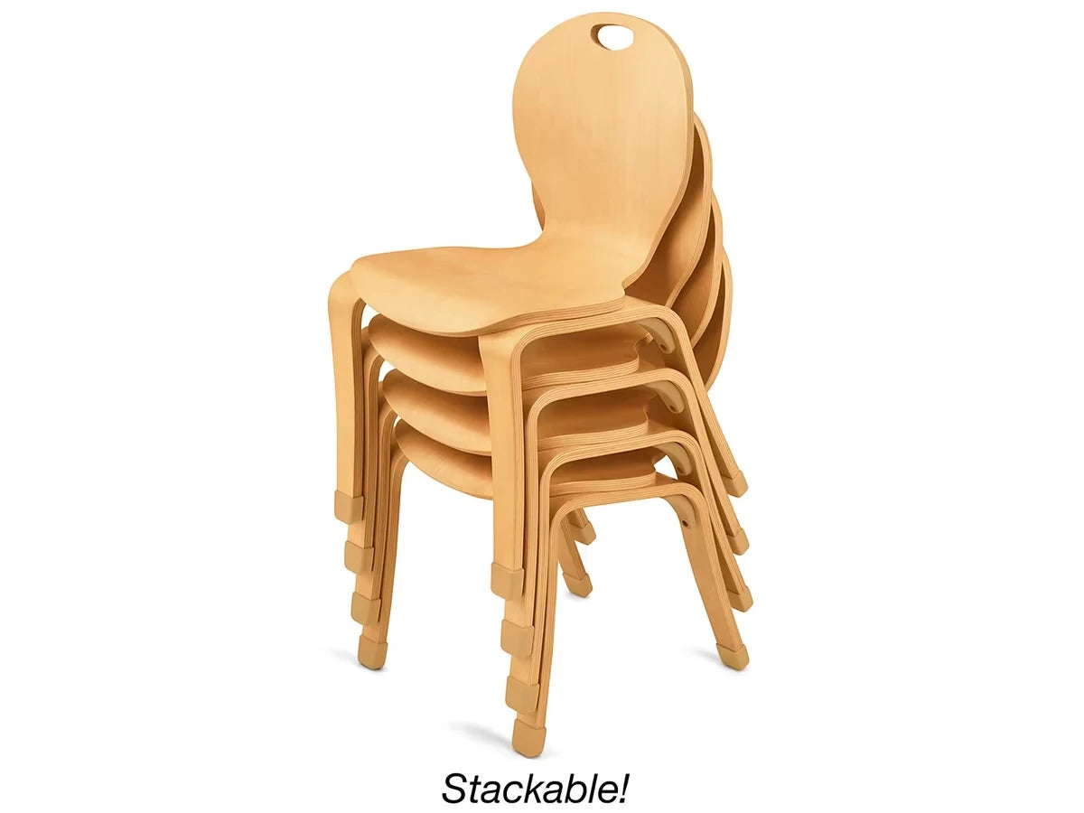 Classic Birch Classroom Stacking Chairs - US 5751