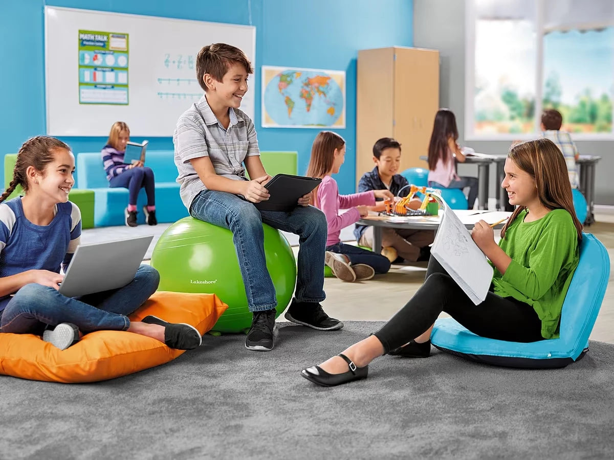 Flex-Space Washable Comfy Floor Seat - Blue at Lakeshore Learning - US 1385