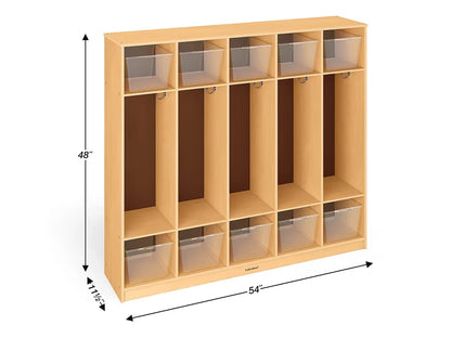 Classic Birch Coat Lockers for 10 - US 4358