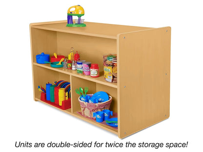 Heavy-Duty Preschool Double-Sided Storage Unit - US 5222