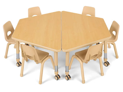 Flex-Space Jr.® Mobile Trapezoid Table - US 4923