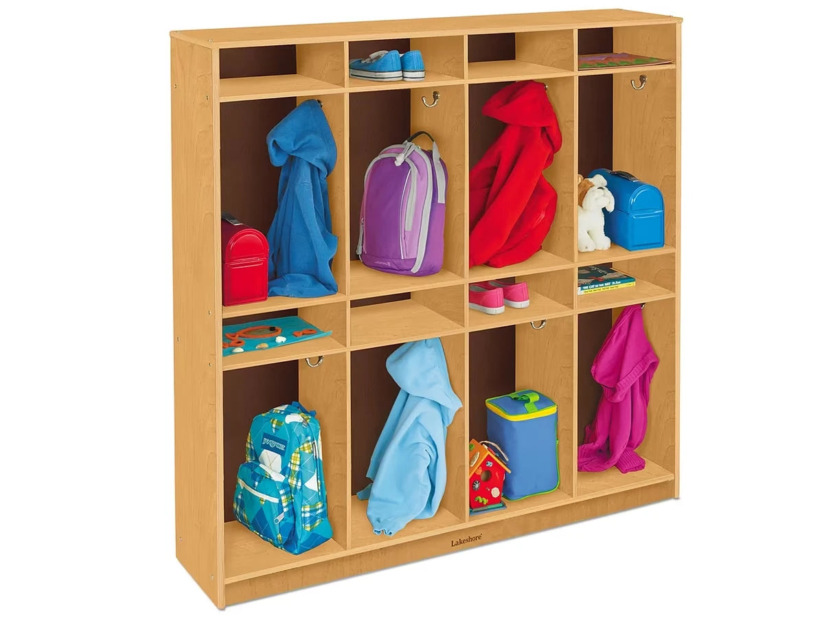 Classic Birch Individual Coat Lockers for 8 - US 8832