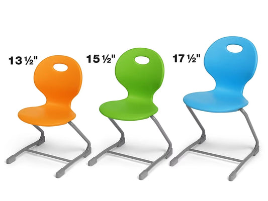 Flex-Space Ergo Bounce Cantilever Chairs - US 6397