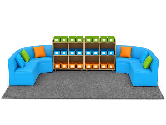 Flex-Space Comfy Couch Reading & Research Zone - US 1841